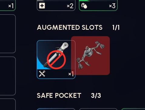 The Descender sharing a slot with deployables