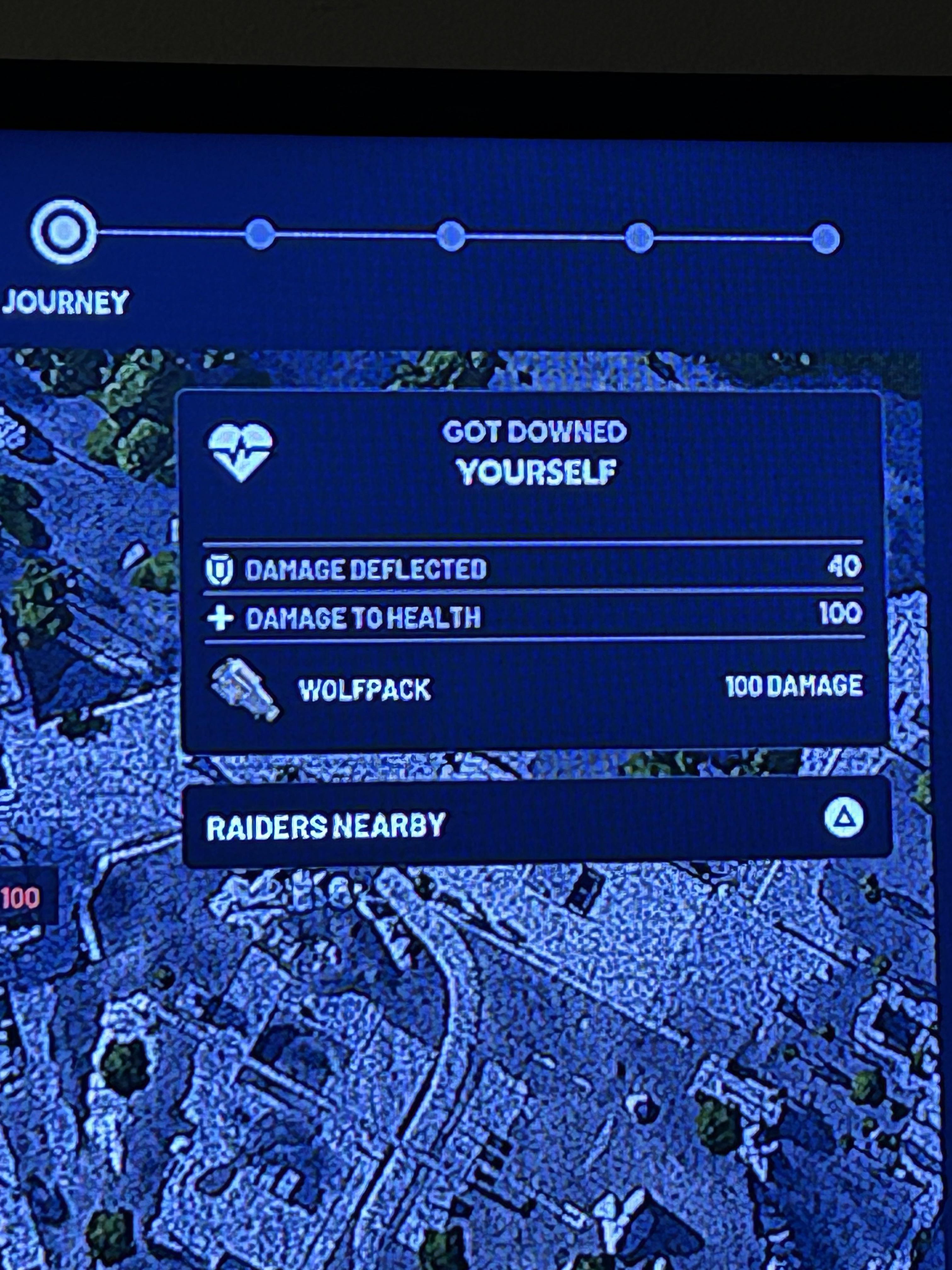 The Wolfpack grenade returning to the thrower